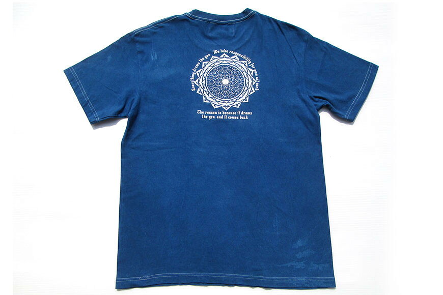 【ふるさと納税】Tシャツ ASCENSION 藍染め タイダイ TシャツB 1枚 ファッション 服 男性 メンズ 女性 レディース 　お届け：※寄附申込がお盆・連休前後の場合や寄附申込が集中した場合は、お届けまでお待たせすることがございます。