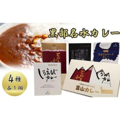 黒部名水カレー（4種類）　【 カレー レトルト 保存食 非常食 惣菜 スープカレー 】