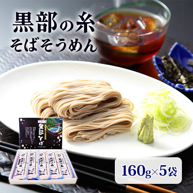 【ふるさと納税】蕎麦 乾麺【黒部産そば粉使用】そばそうめん黒部の糸 麺類