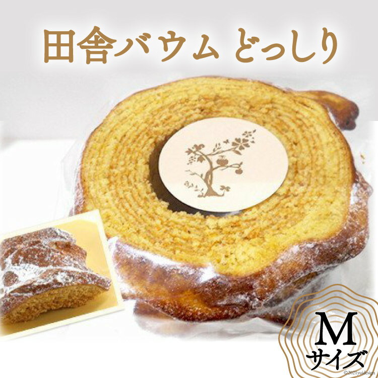 【ふるさと納税】バームクーヘン「田舎バウムどっしり」Mサイズ お菓子 ケーキ バウムクーヘン/田舎バウム ふくる（のわまーと）/富山県 黒部市　 バウムクーヘン スイーツ 菓子 おやつ バームクーヘンのサムネイル