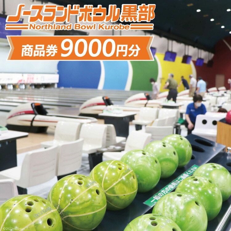 商品券 ボウリング 9000円分 スポーツ レジャー/ノースランドボウル黒部/富山県 黒部市　【 体験チケット チケット 入場券 利用券 】　お届け：※寄附申込がお盆・連休前後の場合や寄附申込が集中した場合は、お届けまでお待たせすることがございます。