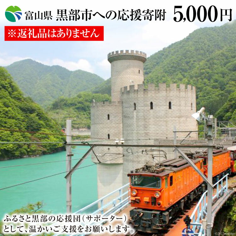 【ふるさと納税】黒部市への応援寄附(返礼品はありません)1口 5,000円 返礼品なし 地域のお礼の品