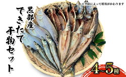 【ふるさと納税】できたて干物セット 4〜5種 おまかせ 富山県黒部市/産地直送 旬 魚介 魚 さかな 詰め合わせ ひもの 富山湾 名水 産地直送 生地　【 干物の詰め合わせ 加工品 朝食 朝ごはん おかず 夕飯 晩御飯 】･･･ 画像1