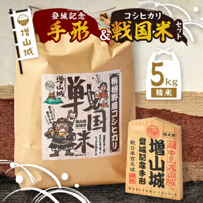 【ふるさと納税】増山城登城記念手形・戦国米(5kg)セット【1255666】