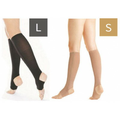 【ふるさと納税】キュッとひきしめレッグシェイパー2枚セット(黒・Lサイズ、ベージュ・Sサイズ)【1289623】 【ふるさと納税】キュッとひきしめレッグシェイパー2枚セット(黒・Lサイズ、ベージュ・Sサイズ)【1289623】