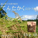 【ふるさと納税】【2025年9月上旬頃から順次発送】令和7年産米「てんたかく」(5分づき)5kg×1袋【1655818】