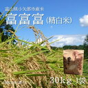 【ふるさと納税】【新米先行予約(2025年10月上旬から順次発送)】令和7年富山県産「富富富」(精米)30kg×1袋【1656123】