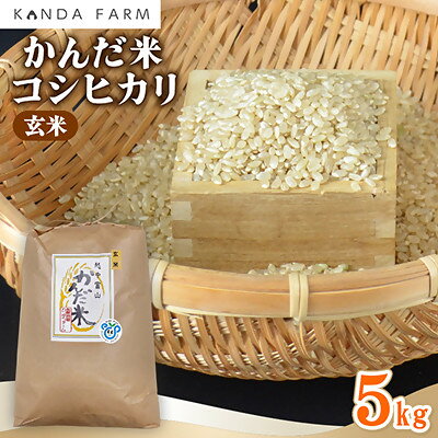 [令和7年産]鮮度の米 かんだ米『コシヒカリ』玄米 5kg×1袋