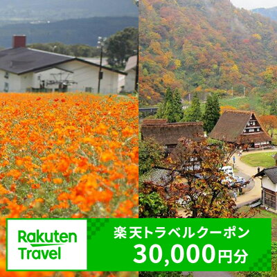 楽天ふるさと納税　【ふるさと納税】冨山県南砺市の対象施設で使える 楽天トラベルクーポン 寄附額100,000円（30,000円クーポン）　【チケット】