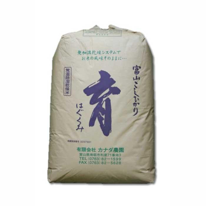 24位! 口コミ数「0件」評価「0」定期便・6回 富山県産こしひかり 育（はぐくみ）玄米30kg《南砺の逸品》