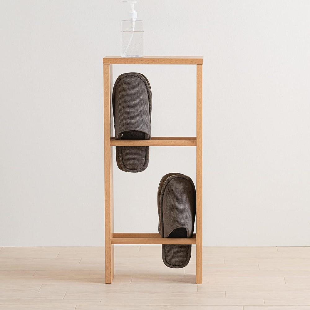 【ふるさと納税】木製「天板付き スリッパラック【2段】ナチュラル」 | ファニチャー 人気 おすすめ 送..