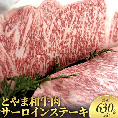 とやま和牛肉 サーロイン ステーキ 合計630g 3枚 牛肉 和牛 肉 お肉 牛 [ サーロインステーキ ]