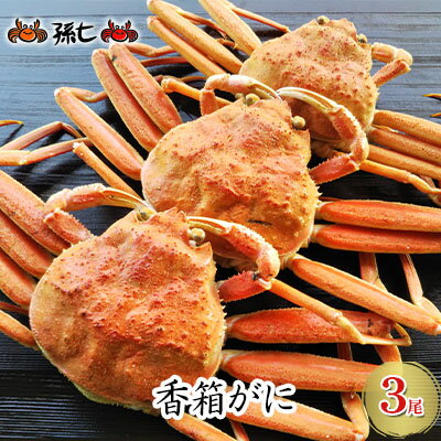 【ふるさと納税】【特選】香箱がに3尾（計約600g）　【ずわい蟹・ずわいガニ・ズワイガニ・蟹・カニ】　お届け：2022年11月7日から2023年1月10日※発送まで1か月以上かかる場合があります。･･･