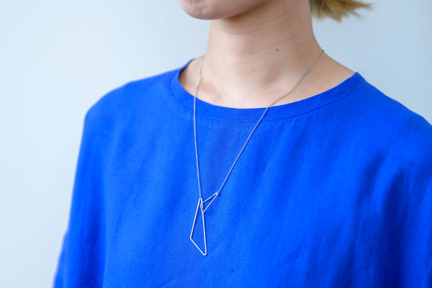 【ふるさと納税】アクセサリー Linkedaccessories三角L 1本 [ ネックレス ステンレス 金属アレルギー ] / 富山プレート / 富山県 上市町 [32280111]