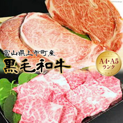 【A4A5黒毛和牛】ロースステーキ 500g ＆ ローススライス 300g [肉の立山 富山県 上市町 32280017] ステーキ すき焼き しゃぶしゃぶ 牛肉 和牛 黒毛和牛 冷凍