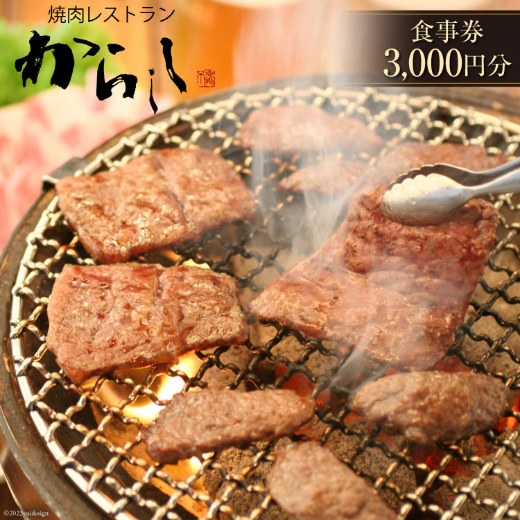 【ふるさと納税】焼肉 食事券 3,000円分 / 焼肉レスト