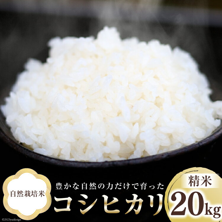 人気ランキング第39位「富山県上市町」口コミ数「0件」評価「0」米 富山県産 自然栽培米 コシヒカリ 精米 20kg (10kg×2袋) [3ways 富山県 上市町 32280143] お米 コメ 白米 ご飯 ごはん こしひかり