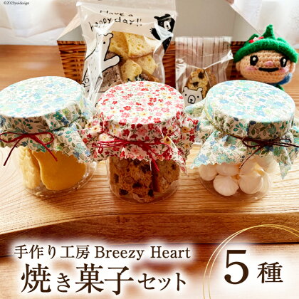 菓子 焼き菓子 5種 セット [手作り工房Breezy Heart 富山県 上市町 32280152] お菓子 おやつ クッキー ラスク ビスコッティ メレンゲ