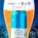 【ふるさと納税】酒 ビール 立山地ビール 星の空 オリジナル 330ml × 6本 セット [立山貫光ターミナル 地ビール クラフトビール おしゃれ 常温 国産ビール 母の日 父の日 6缶 富山県 立山町 F6T-039