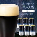 地ビール 【ふるさと納税】酒 ビール 立山地ビール 星の空 BLACK 330ml × 6本 セット [立山貫光ターミナル地ビール クラフトビール おしゃれ 常温 国産ビール 母の日 父の日 6缶 富山県 立山町 F6T-041