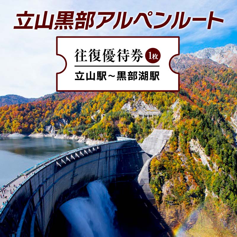 【ふるさと納税】立山黒部アルペンルート ( 立山駅 ～ 黒部湖駅 ※往復 ) 優待券 立山黒部貫光観光 旅行 券 チケット 体験 トラベル 黒部 富山県 立山町 F6T-155