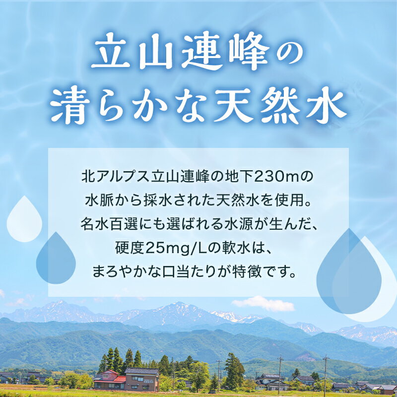 【ふるさと納税】【選べる容量】北アルプス立山連峰 5年保存水 2L×6本 2L×6本×2ケース 500ml×24本 500ml×24本×2ケース 2リットル 500ミリリットル 名水 ミネラルウォーター 防災 備蓄 災害対策 国産 飲料 F6T-736var