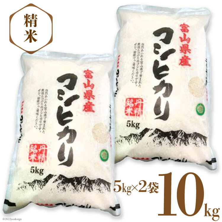 【ふるさと納税】米 コシヒカリ 精米 10kg ( 5kg × 2袋 ) / サンライス青木 / 富山県 朝日町 [3431001...