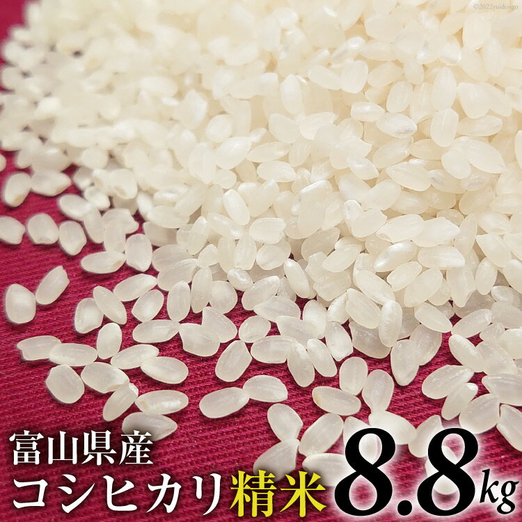 米 令和5年 コシヒカリ 精米 8.8kg / TAGOSAKU / 富山県 朝日町 [34310216] お米 白米 こしひかり 一等米 美味しい