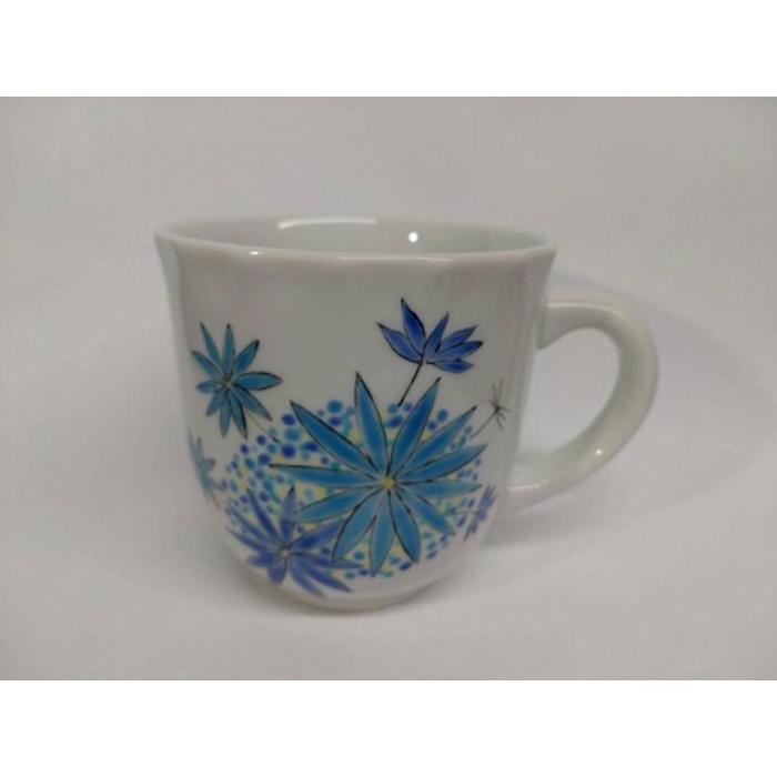 【ふるさと納税】マグカップ ダンスパーティー ブルー 九谷焼 | 石川県 金沢市 金沢 土産 ご当地 ふるさと 納税 支援 お土産 贈答 ギフト プレゼント おすすめ 石川 特産品 名産品 コップ 食器のサムネイル