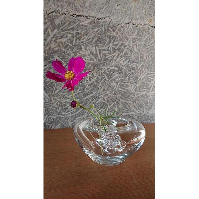 水たまりの花器(ガラスの花どめ付き) | クラフト 民芸 人気 おすすめ 送料無料