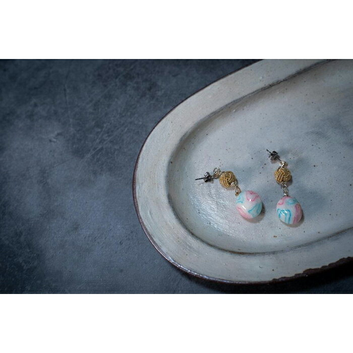 【ふるさと納税】てまりふ × 金沢箔 ゴールド水引 ピアス & ネックレス セット | アクセサリー レディース 女性 おしゃれ かわいい ギフト プレゼント ...