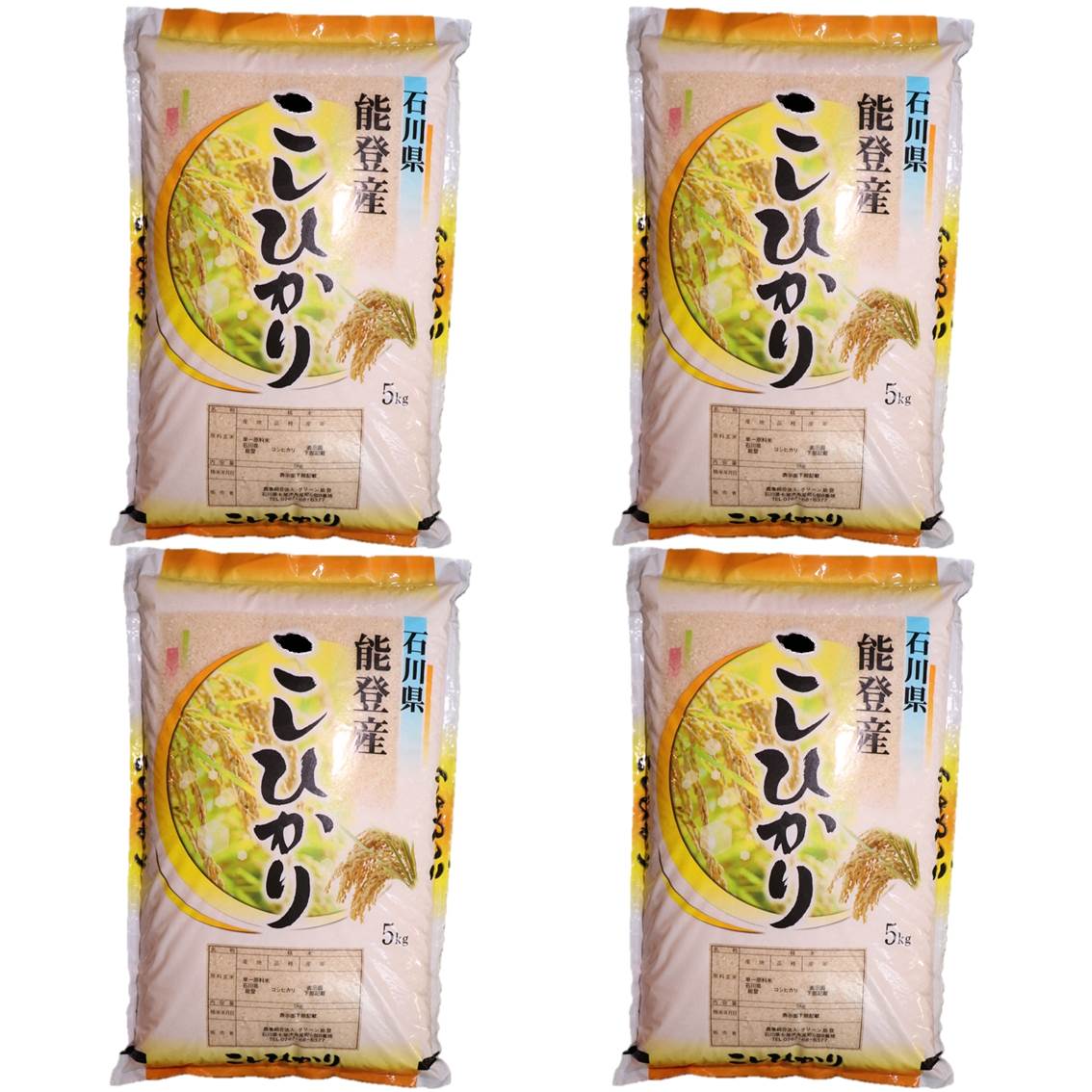 【ふるさと納税】石川県能登産こしひかり 精米20kg (5kg×4袋）/日本初認定！世界農業遺産「能登の里山里海」の恵み