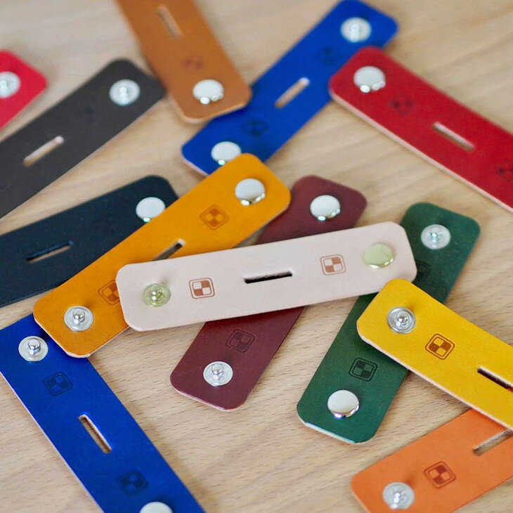 【ふるさと納税】【能登半島地震復興支援】コードストラップ (10色セット) 本革 ハンドメイド |石川県 七尾市