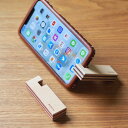 【ふるさと納税】【能登半島地震復興支援】スマートフォンスタンド 2色セット 本革 ハンドメイド 石川県 七尾市