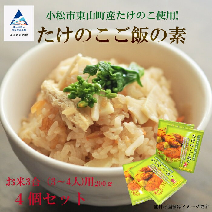 【ふるさと納税】 たけのこご飯の素 3合 ( 3〜4人用 )