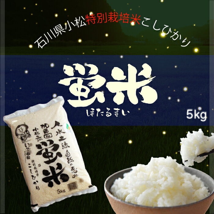 24位! 口コミ数「0件」評価「0」令和5年産 《 特別栽培米コシヒカリ 》蛍米 精米 5kg 米 コメ お米 県産米 国産米 5キロ 5KG 5 単品 甘い お試し おためし･･･ 