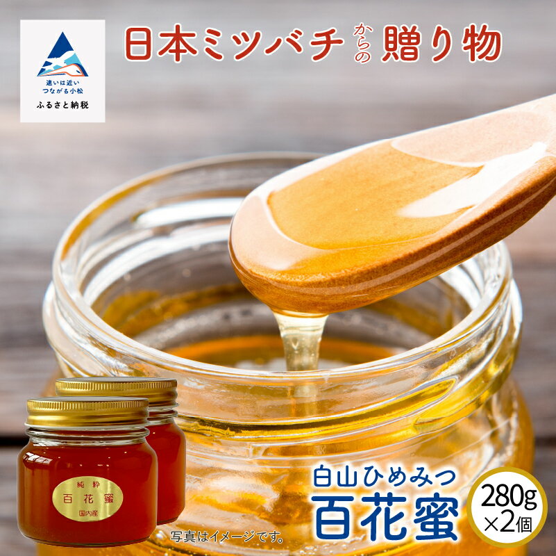 1位! 口コミ数「0件」評価「0」 《石川県小松市産》純粋日本はちみつ　白山ひめみつ　280g×2個 ハチミツ 国産 無添加 ビタミン ミネラル 低カロリー グルメ お取り寄･･･ 