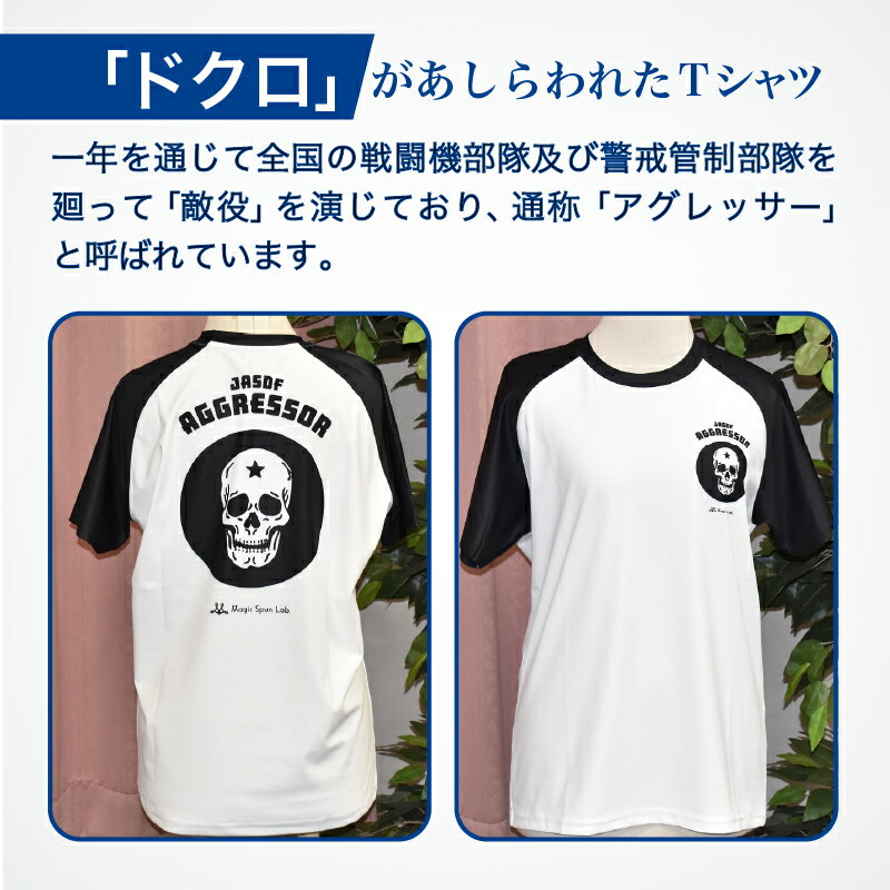 【ふるさと納税】 航空自衛隊小松基地　アグレッサー部隊　Tシャツ《シロ×クロ》 オリジナル 小松基地 基地 航空自衛隊 日用品 手芸 グッズ 人気 ランキング おすすめ お中元 お歳暮 ギフト 小松市 こまつ 石川県 ふるさと 故郷 納税 024015【酒井商店】