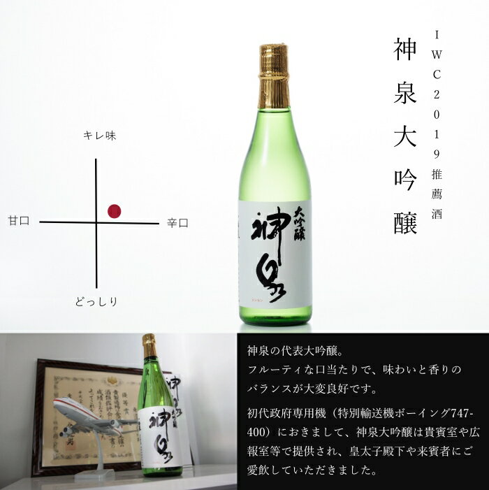 【ふるさと納税】 神泉大吟醸 720ml 6本セット お酒 酒 地酒 日本酒 セット 詰め合わせ グルメ お取り寄せ お中元 お歳暮 ギフト 小松市 石川県 085003【東酒造】