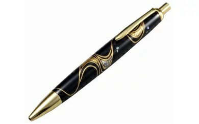 輪島塗 ボールペン(彩流蒔絵(金))