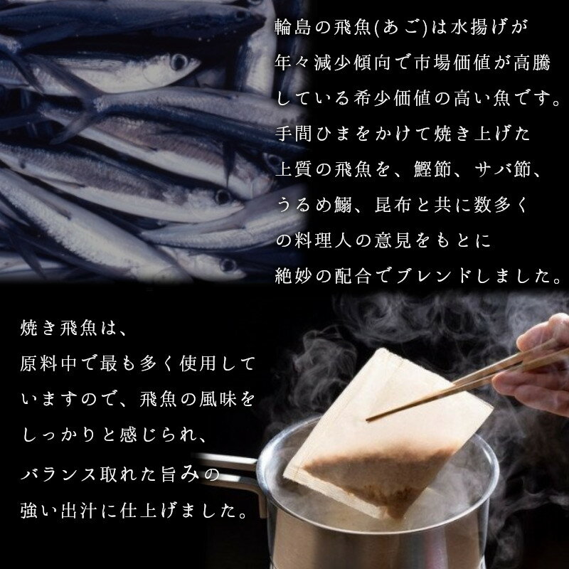 【ふるさと納税】無添加焼き飛魚入りだしパック（6袋セット）