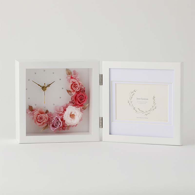 【ふるさと納税】プリザーブドフラワー フレームアレンジ クレセントムーン ピンク 枯れない花 花 フラワー アレンジメント 飾り インテリア 結婚祝い 誕生日 お祝い 国産 能登半島地震復興支援 F6P-1353