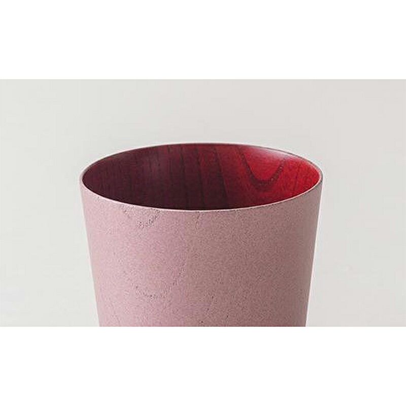 【ふるさと納税】〈浅田漆器工芸〉うつろいカップ L シルキーピンク＆クールブラックペア【高島屋選定品】[58C0731] F6P-1600