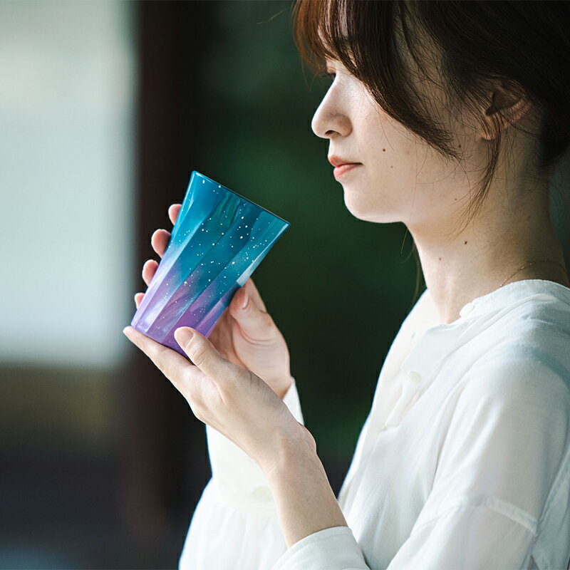 【ふるさと納税】iroikoi 千波フリーカップ 雪景色 コップ 食器 山中漆器 電子レンジ対応 F6P-1896