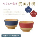 【ふるさと納税】やさしい彩り 抗菌汁椀 どんぶり るり色/あかね色 汁椀 セット 食器 F6P-2573