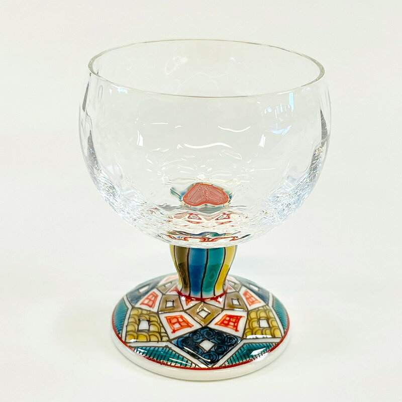 【ふるさと納税】九谷和グラス　馬上グラス古九谷菱紋 F6P-2996