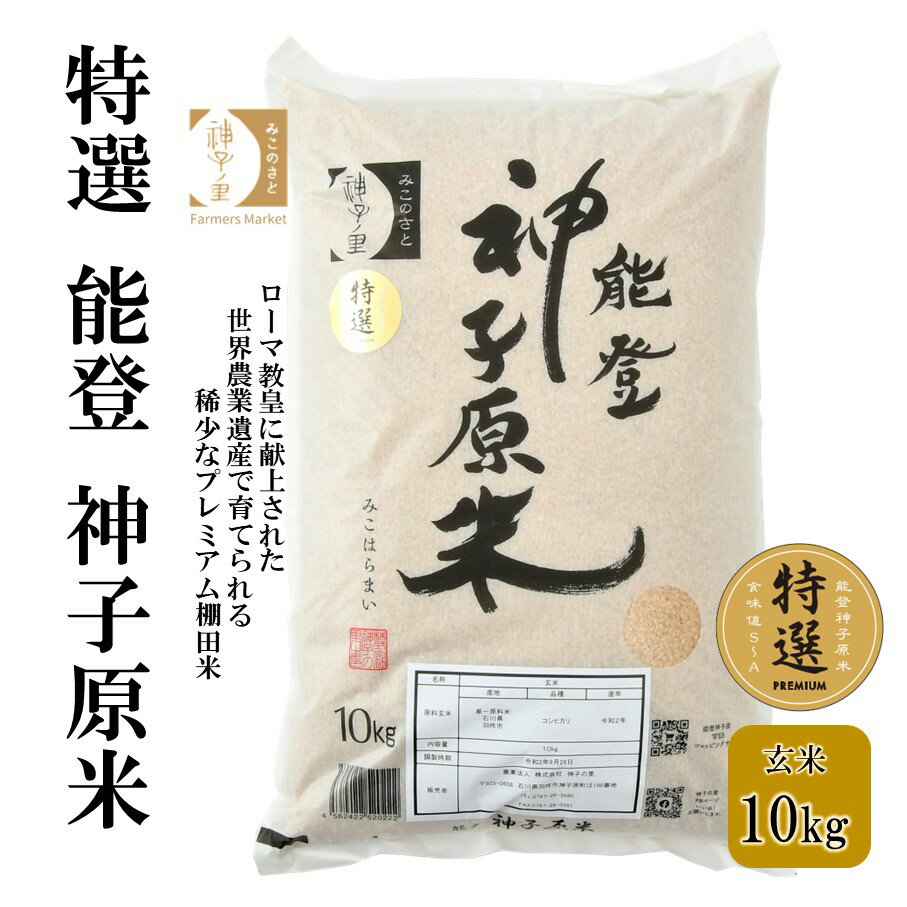 [A096] 【令和5年産】能登神子原米 10kg（玄米）