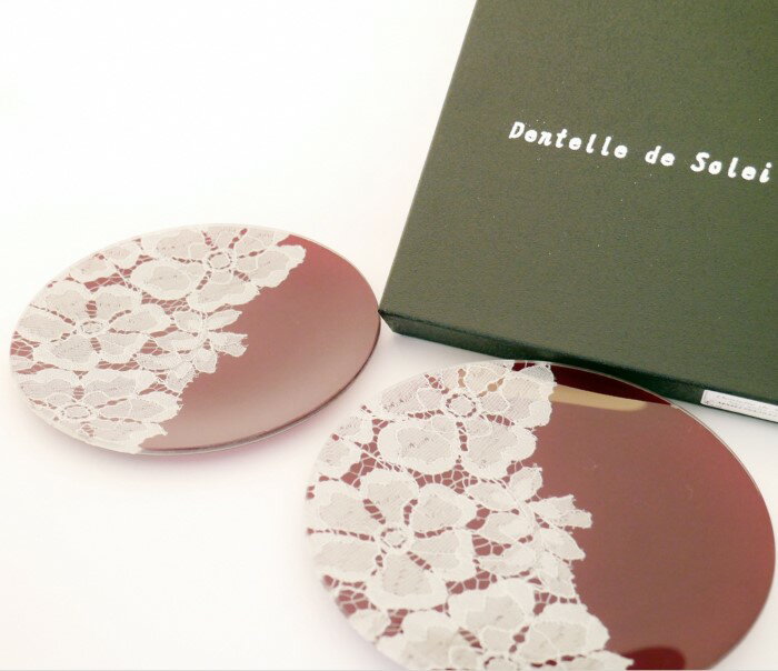 『 Dentelle de Soleil 』[15cm×15cm]丸皿2枚1組