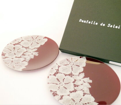 『 Dentelle de Soleil 』【15cm×15cm】丸皿2枚1組