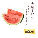 26位! 口コミ数「0件」評価「0」【能登半島地震復興支援】大崎すいか1箱（大2玉入り）（令和6年7月発送分）